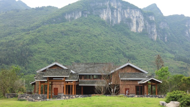 贵州太平禅乡选用锦埴软瓷做为外饰面材料