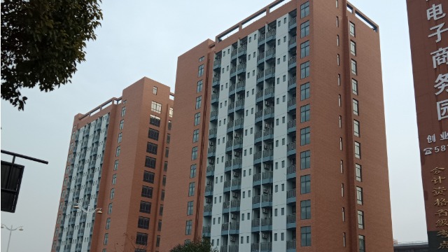 浙江经贸学院选用锦埴软瓷做为外饰面材料